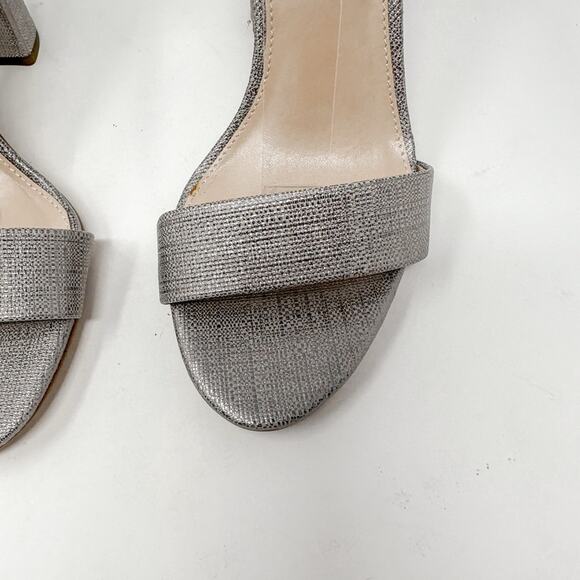 NEW Sam Edelman Yaro Ankle Strap Sandal Pewter Metallic Size 7 MSRP $100 - Picture 7 of 15